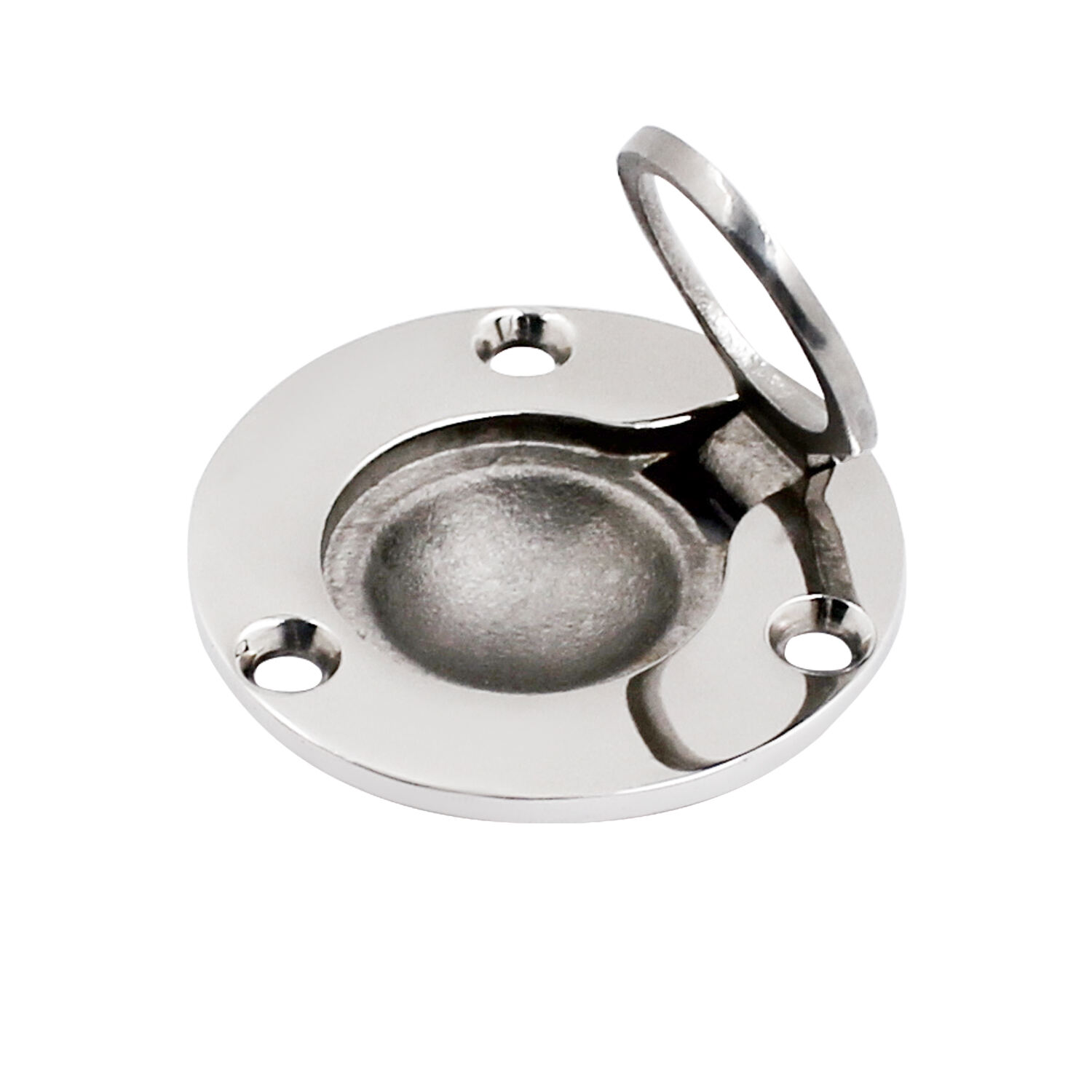 Stainless Steel 316 Round Boat Pull Flush Lift Ring