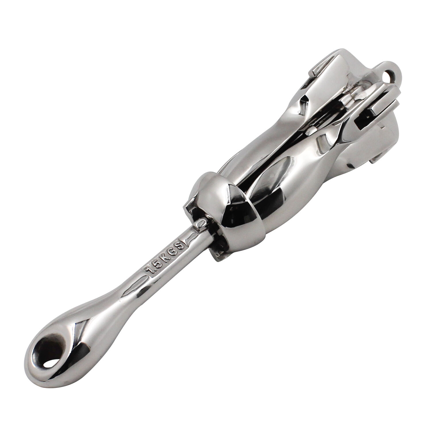 Marine Grade 316 Stainless Steel Boat Grapnel Style Docking Folding Anchor 