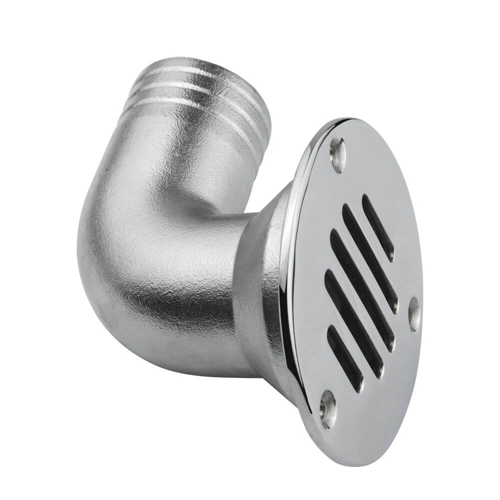 316 Stainless Steel Boat 90 Degree Floor Deck Drain