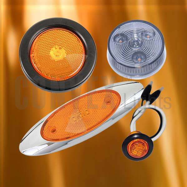 Safety With 3 4 Led Marker Lights Amber