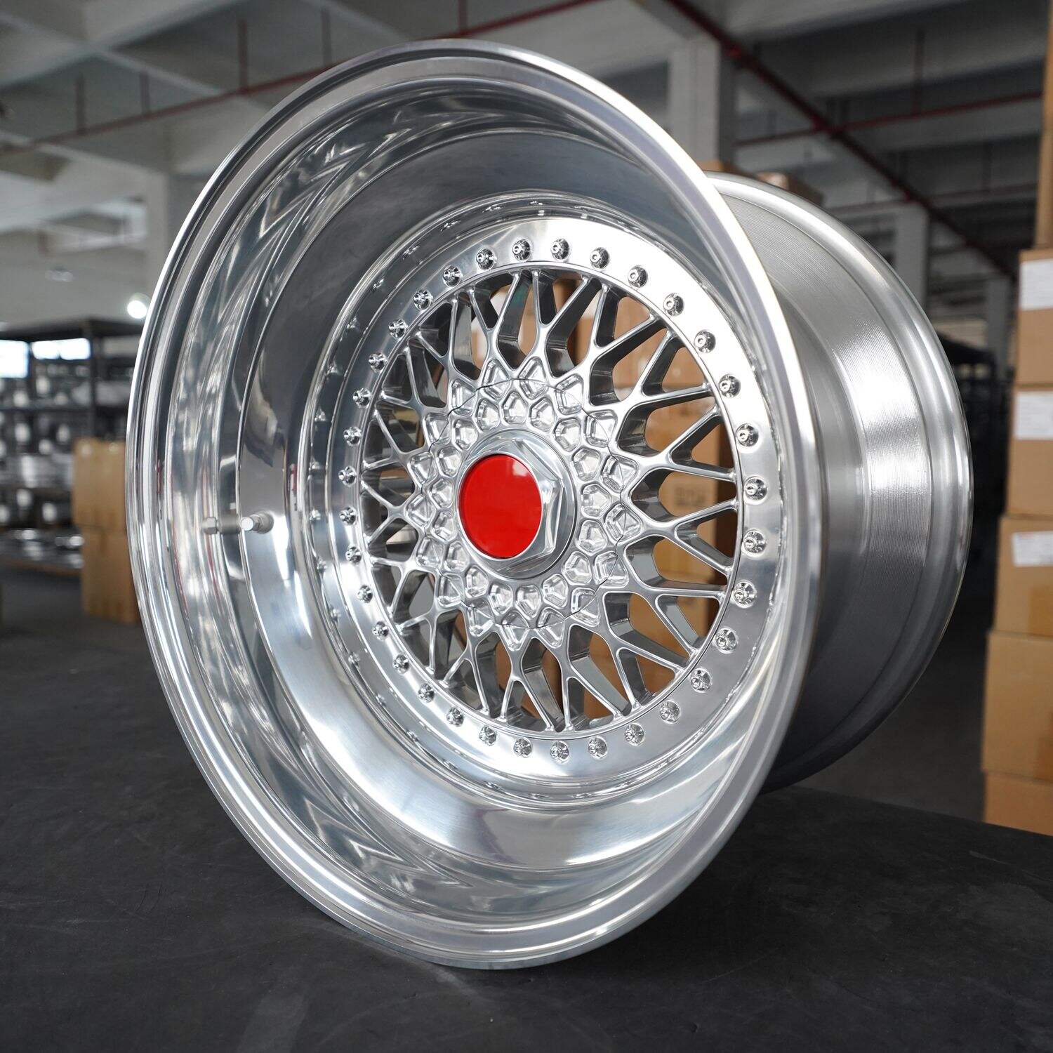 12 to 30 inch customized 3-piece forged aluminum alloy wheels for various vehicles