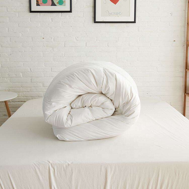 Wholesale Hotel High Quality White 350gsm Down Microfiber Comforter bed Duvet Quilt