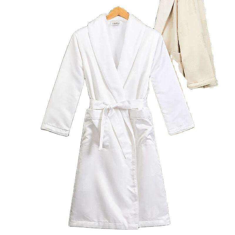 New star hotel comfortable soft solid cut velvet cotton bathrobe