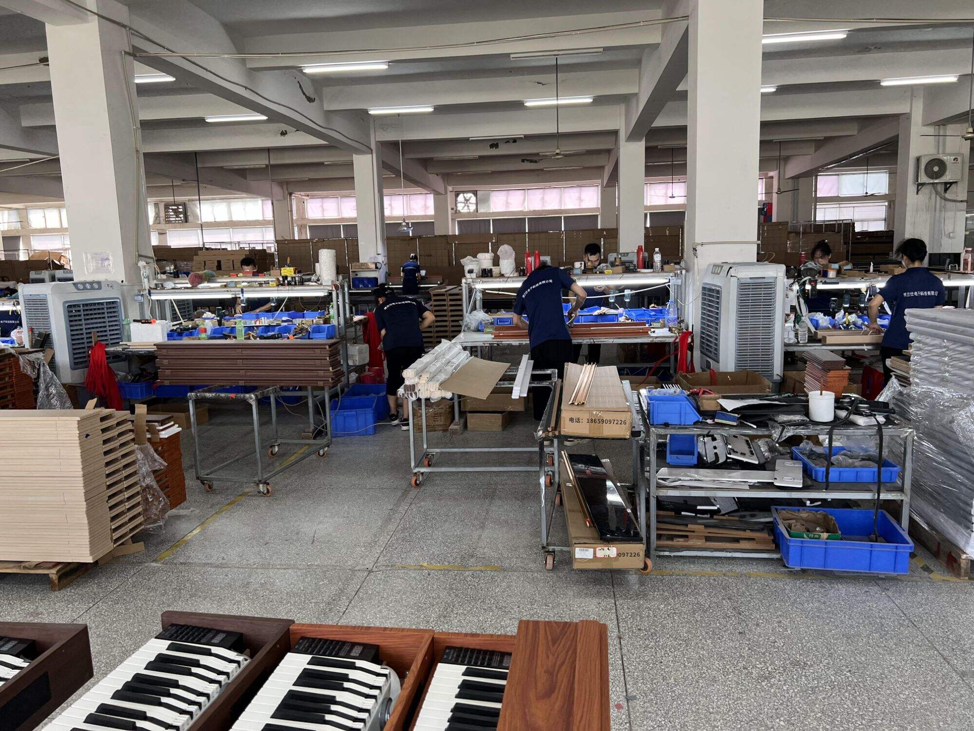 Manufacturing process of 88-key digital piano