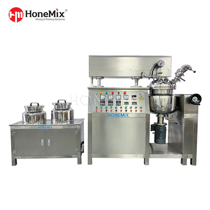 Homogeneizador misturador emulsionante a vácuo de laboratório 5-20L para amostra de loção cremosa
