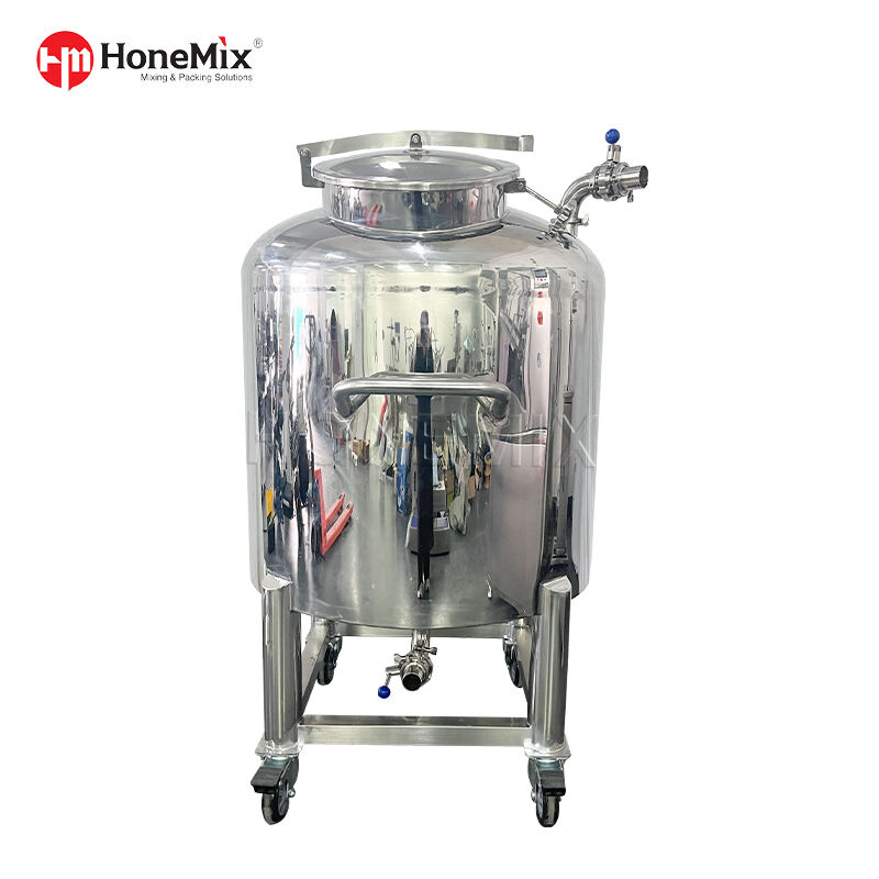 500L Sealed Lid Cosmetic Stainless Steel Storage Tank