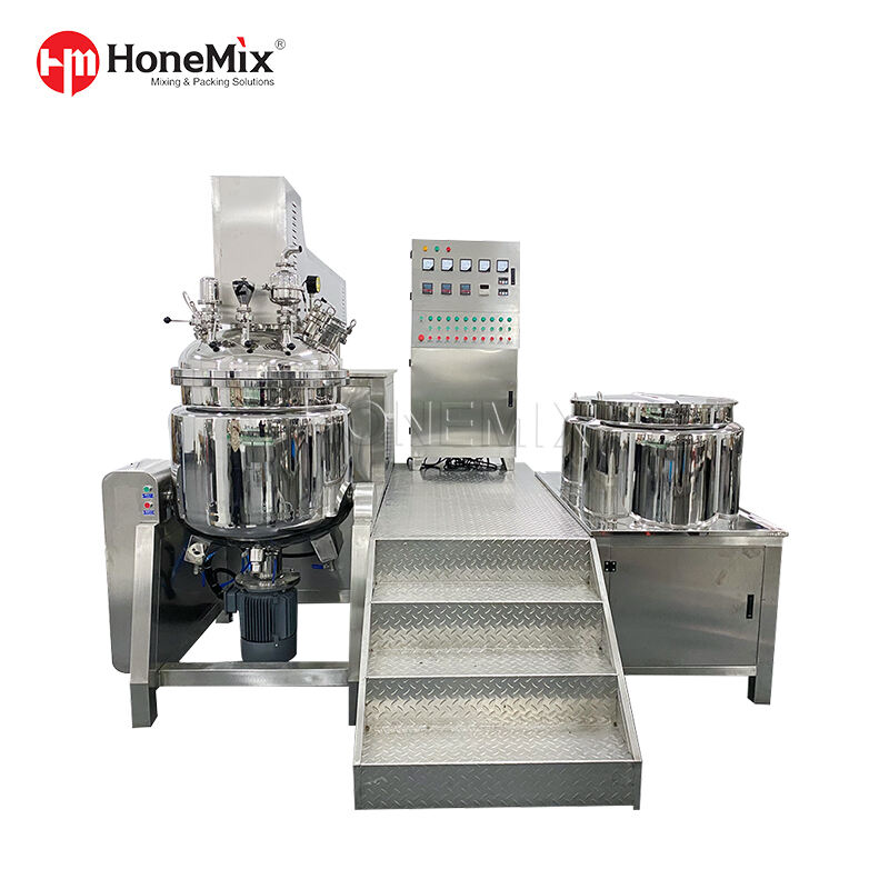 Cosmetic Cleansing Cream Maker Machine Vacuum Emulsifying Homogenizer