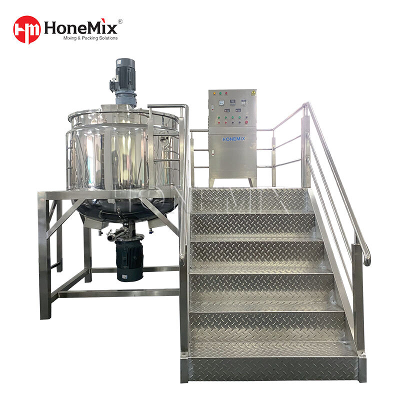 máquina de mistura do homogeneizador do detergente líquido do revestimento dobro 1000L