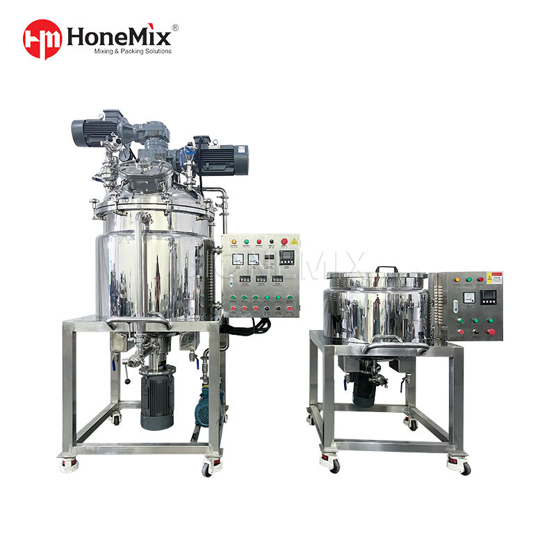 Bidirectional Mixing Machine Bottom Homogenizer Cosmetics Cream Serum Making Machine