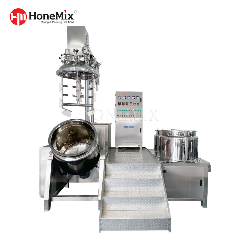 0-3000 rpm Vacuum Homogenizer Mixer Skin Care Cream Machine Making