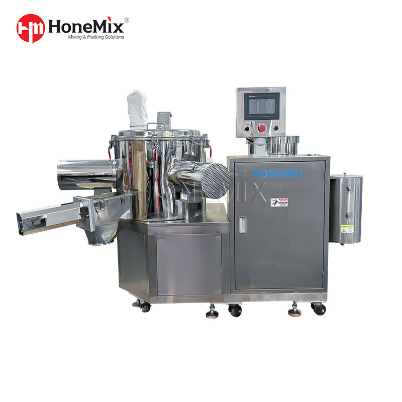 Máquina de mistura de pó cosmético homogeneizador de pó de três eixos
