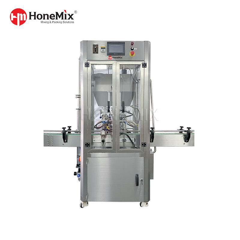 Máquina automática de enchimento de vaselina com aquecimento e mistura
