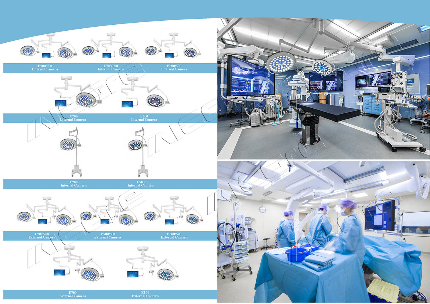 Multi-Color Beauty Design Medical Shadowless lampe Led Ceiling Mounted Hospital Operating Light Theater Surgical Op Lamp manufacture