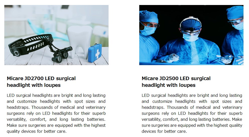 Dodávateľ bezdrôtových predných svetiel MICARE JD2900-ME 100000Lux Led Medical Headlamp