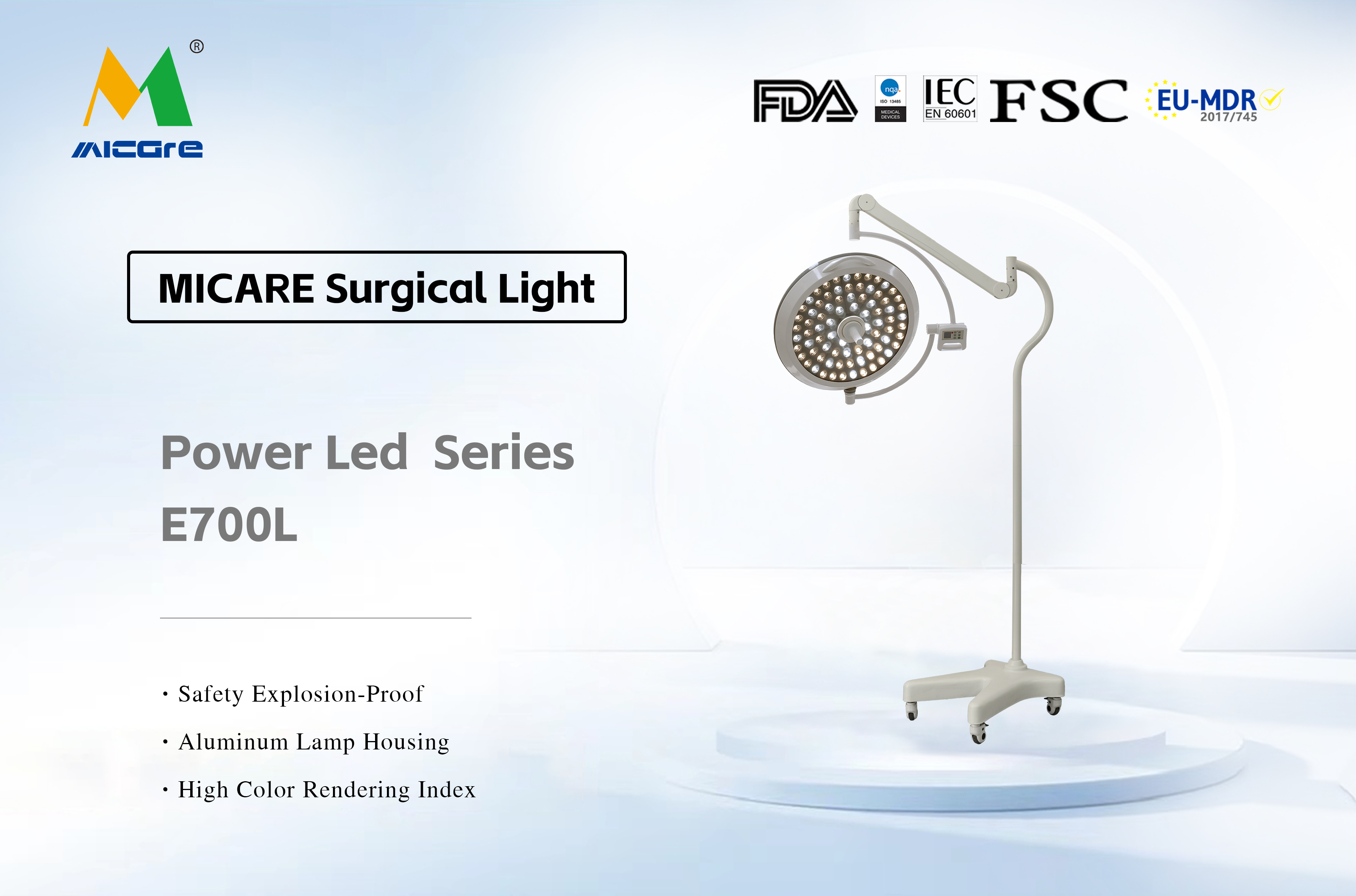 MICARE Power led E700L LED Surgical Lamp Operating Theatre Light OT Light factory