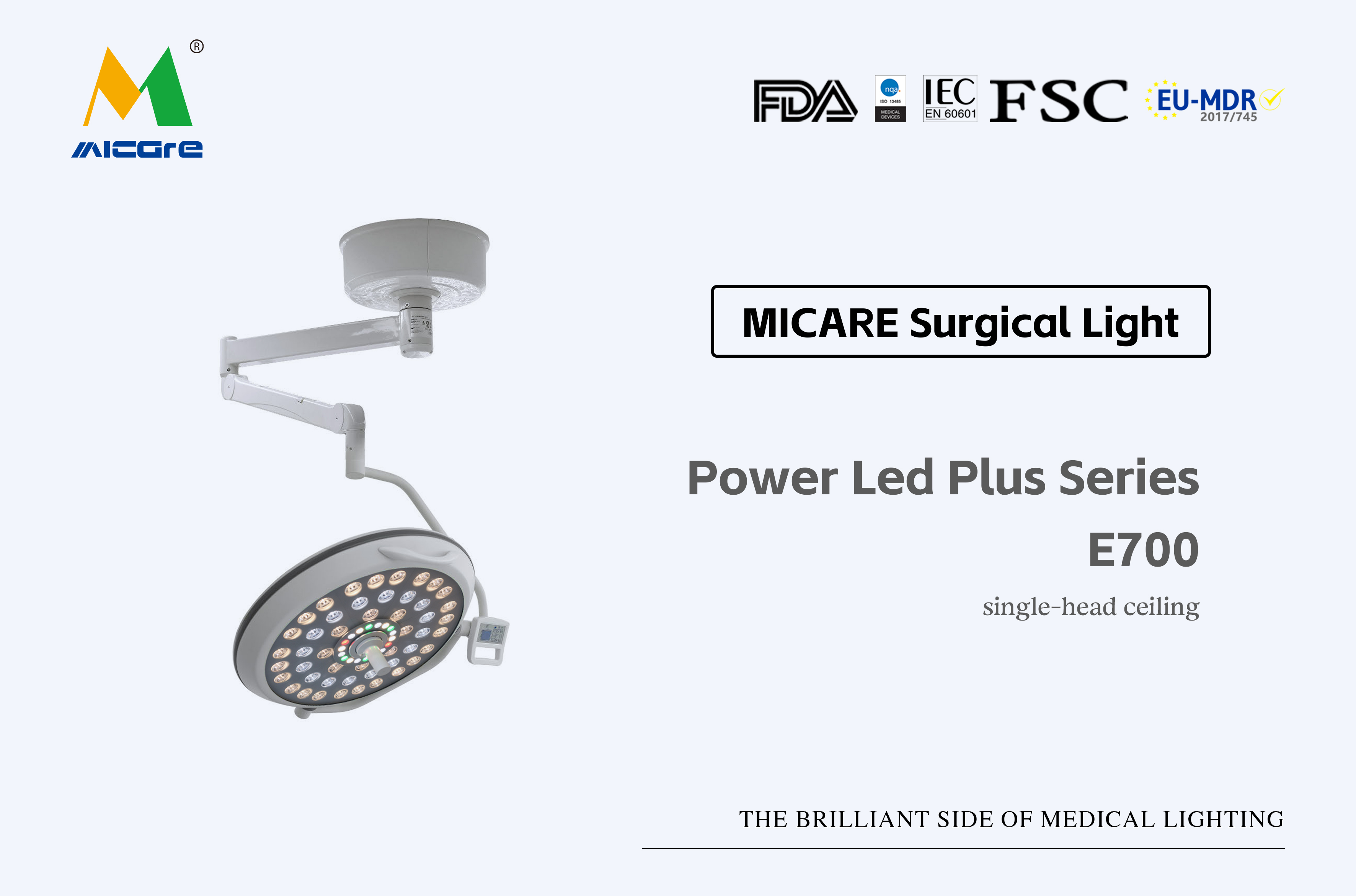 MICARE Power led plus E700  Surgical instruments Medical led ceiling lamp shadowless lamp factory