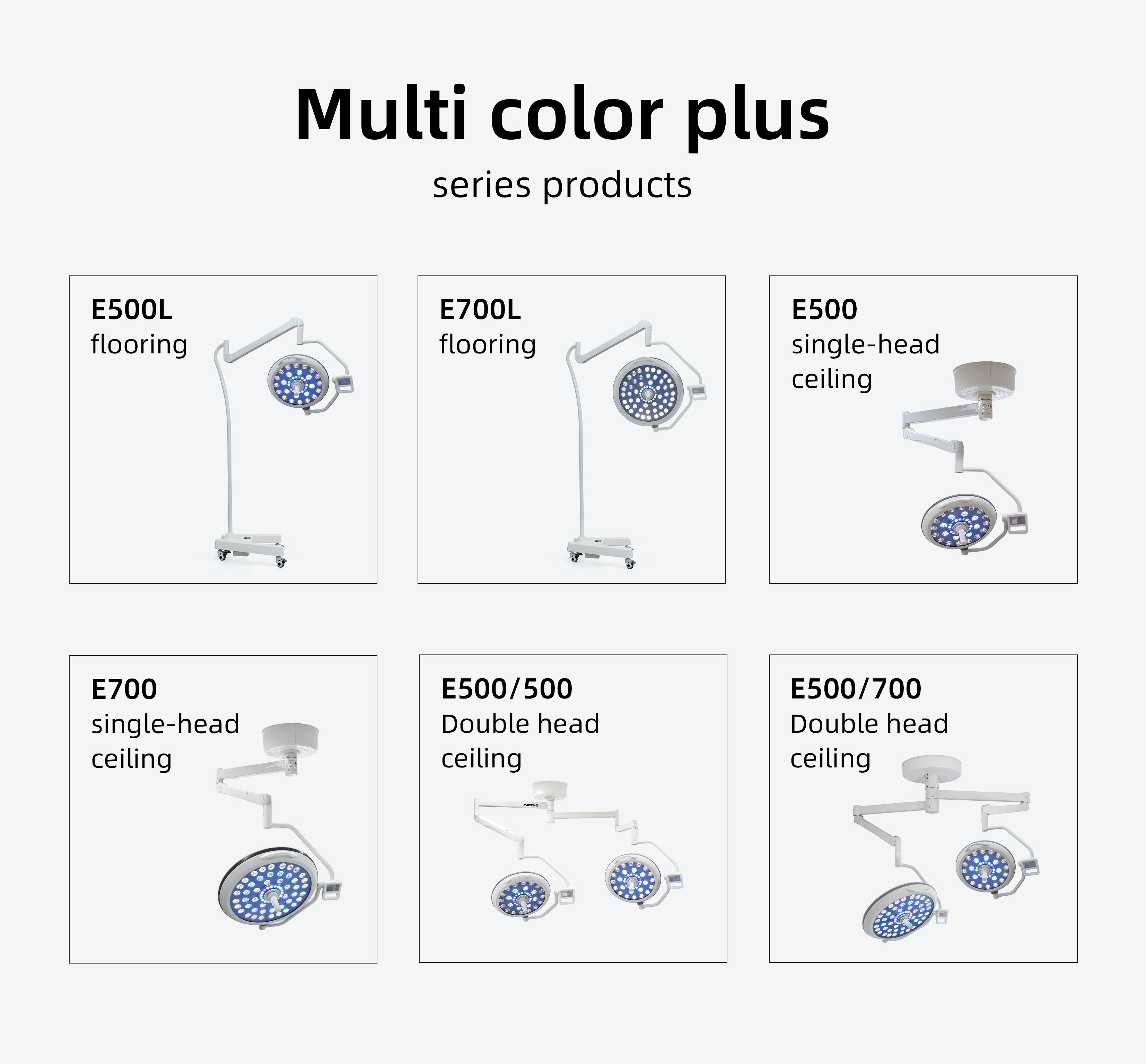 MICARE Multi-color plus E700/700  Shadowless lamp Operating lamp double head ceiling led manufacture