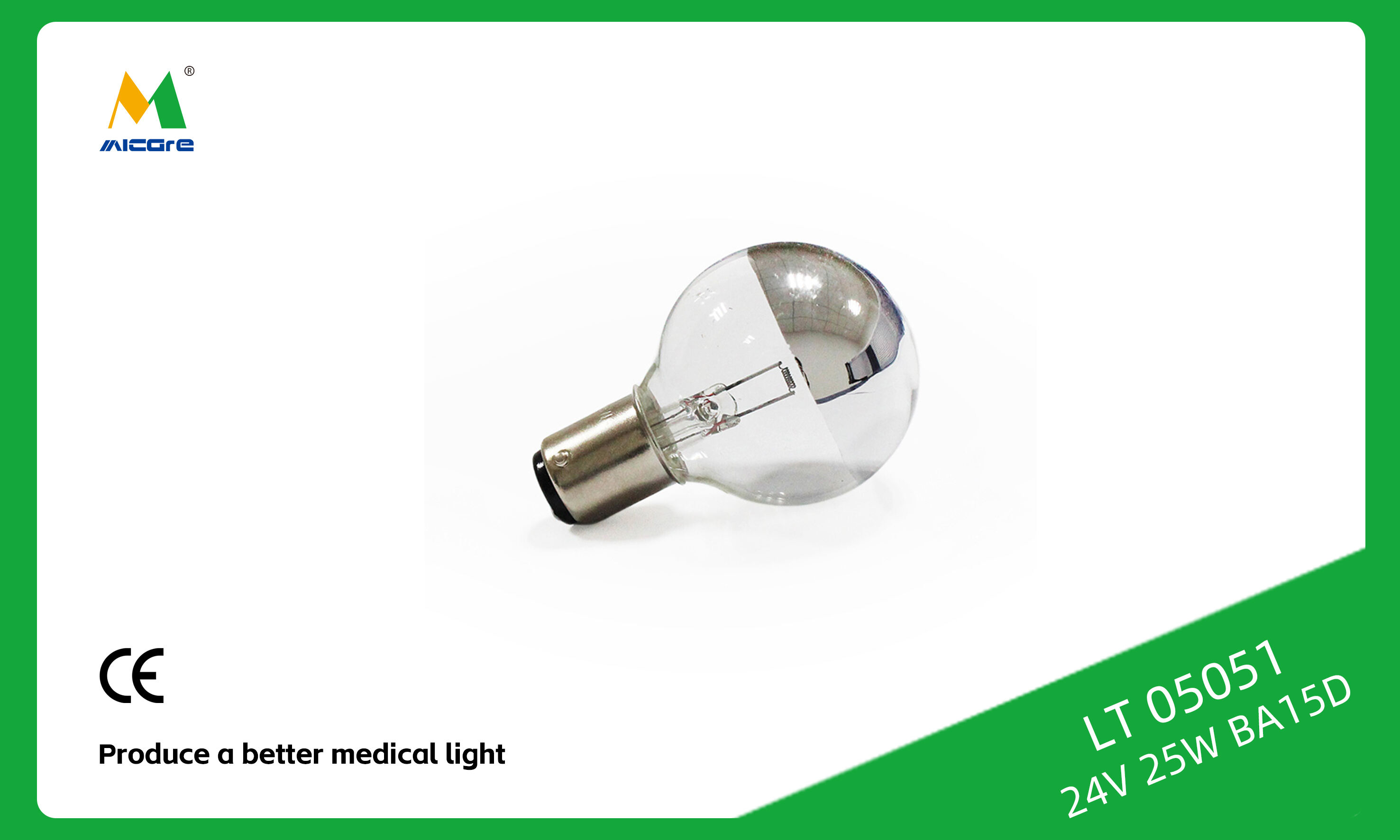 MICARE LT05051 Shadowless Light Bulb 24V25W Ba15D Hanaulux Halogen Lamp supplier