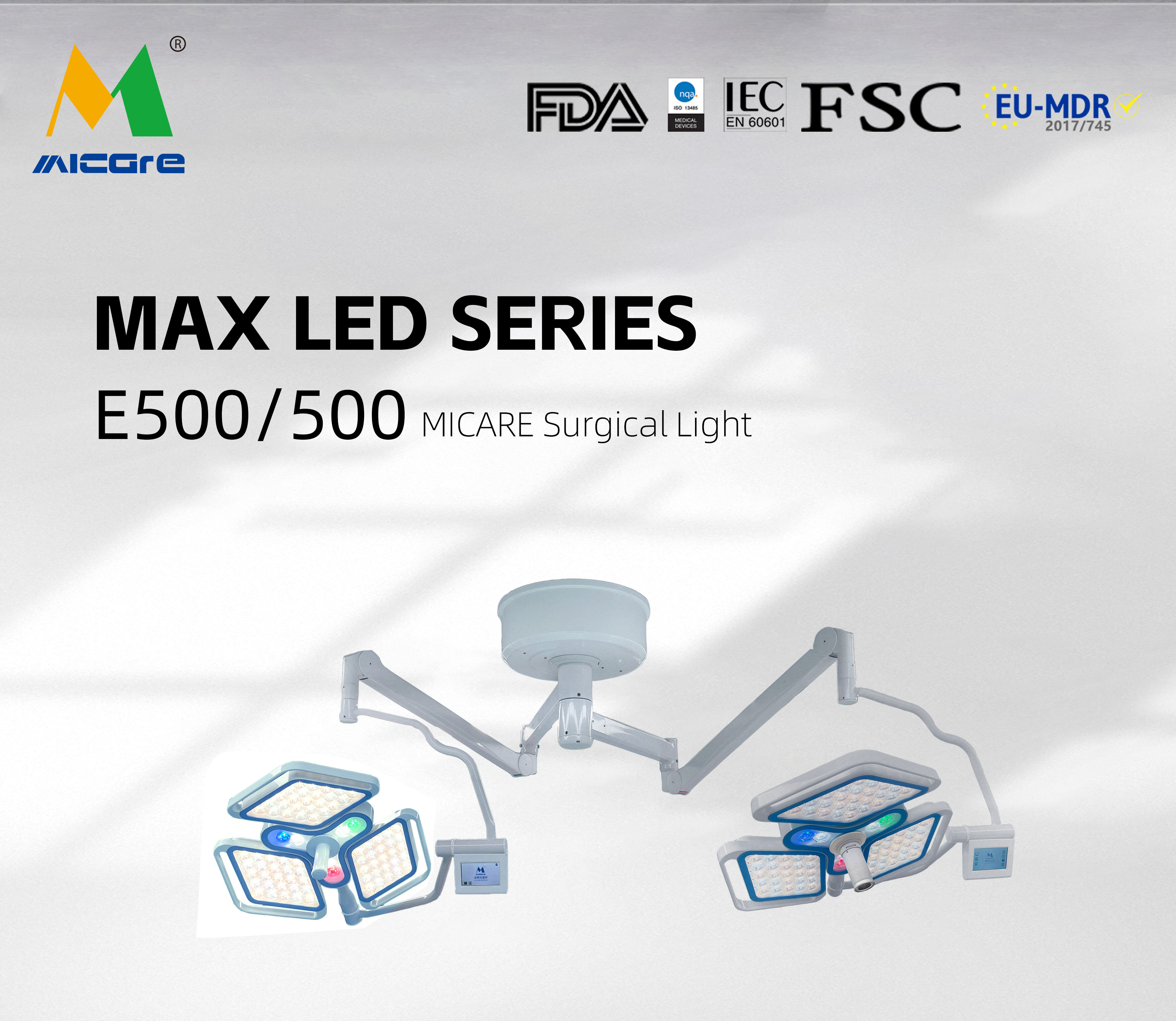 MICARE MAX LED E500/500 Operating room professional medical treatment  surgical room lighting manufacture