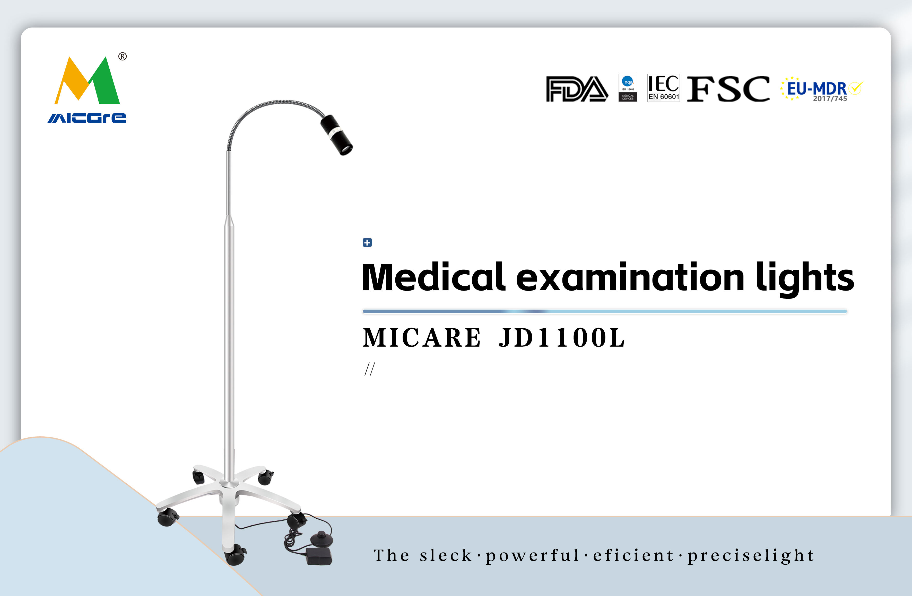 MICARE JD1100L High quality led light source for surgical examination supplier