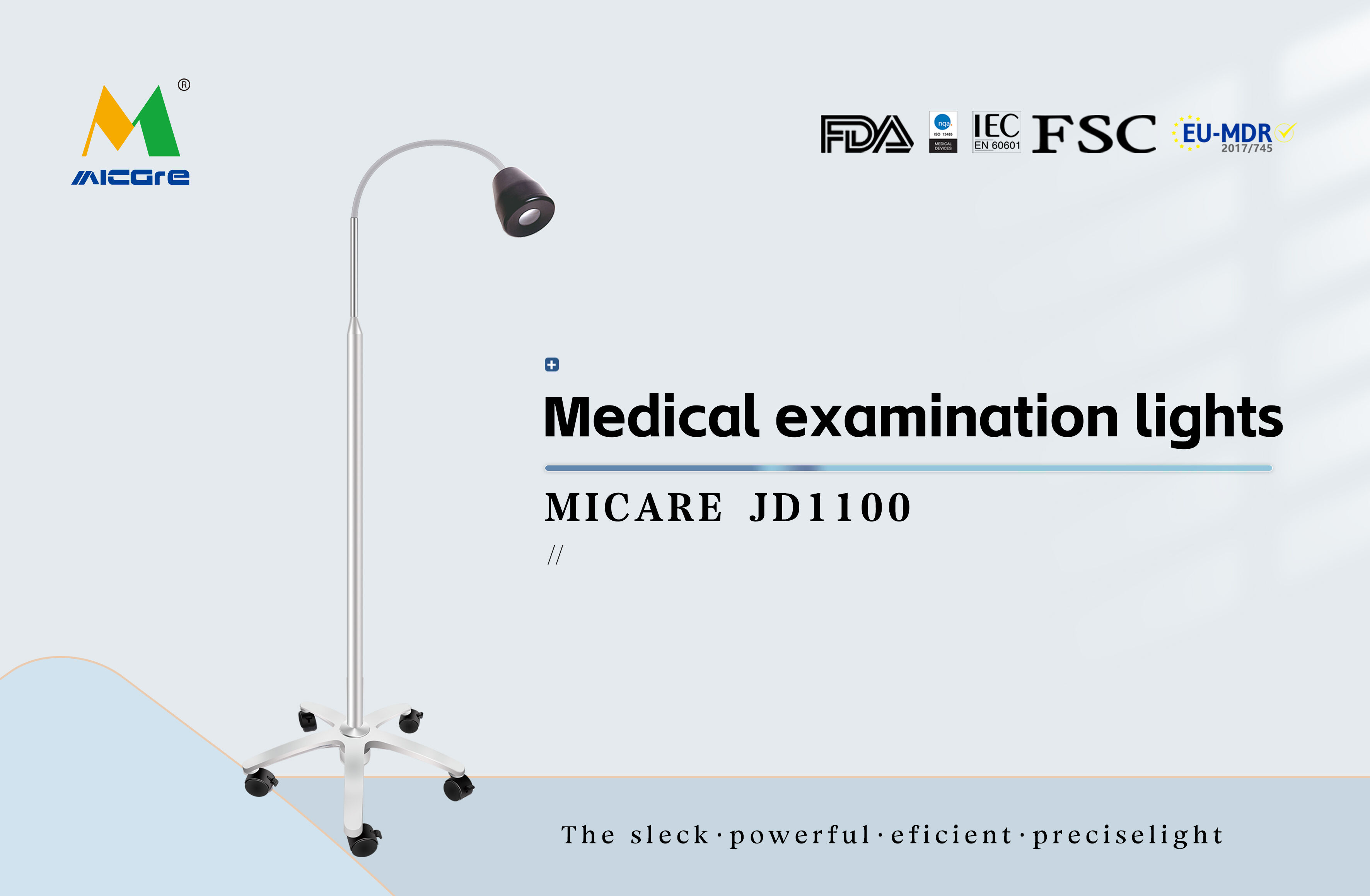 MICARE JD1100 3W Hospitals/Doctor's offices Surgical auxiliary lighting details