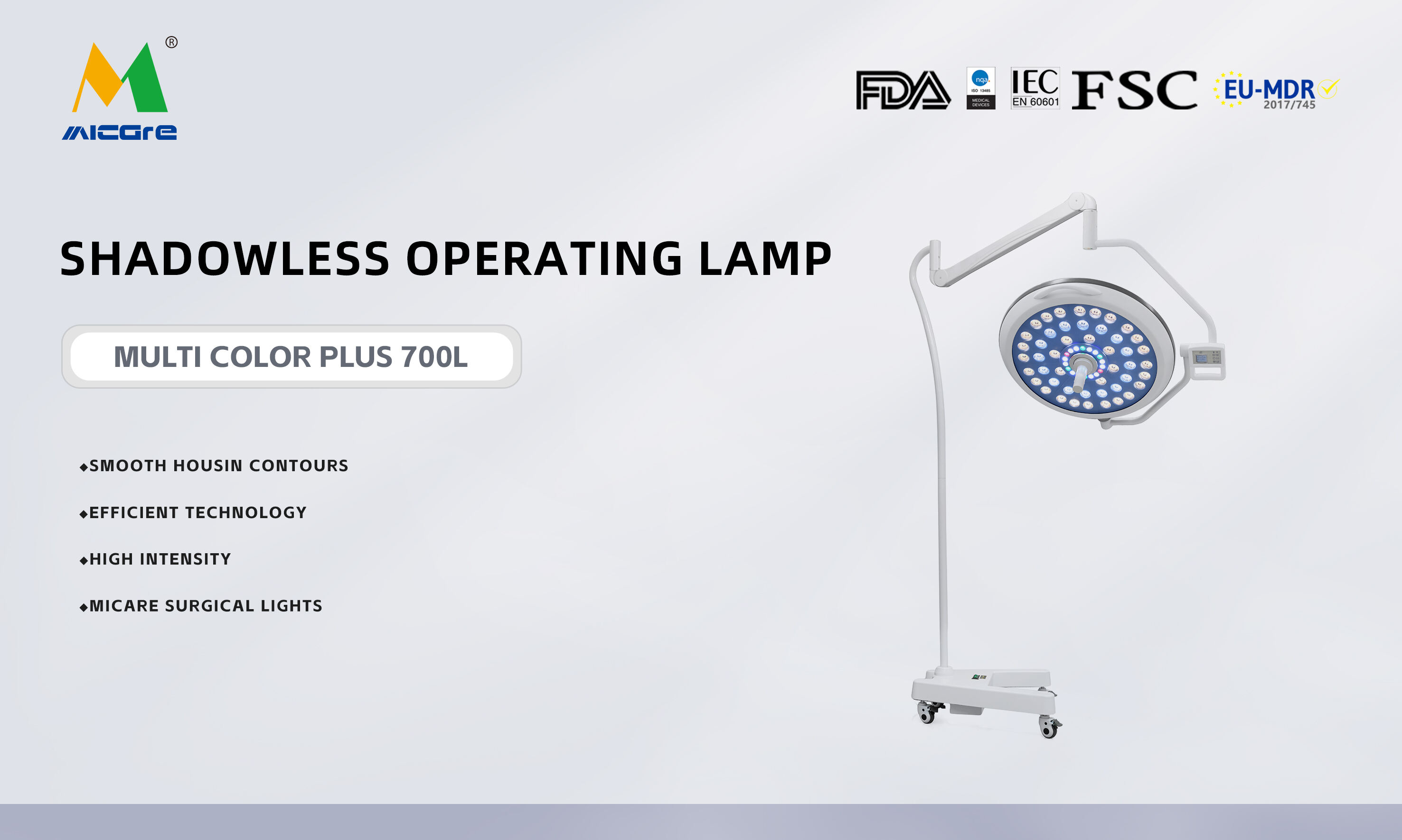 MICARE Multi-color plus E700L Portable LED mobile operating lamp factory