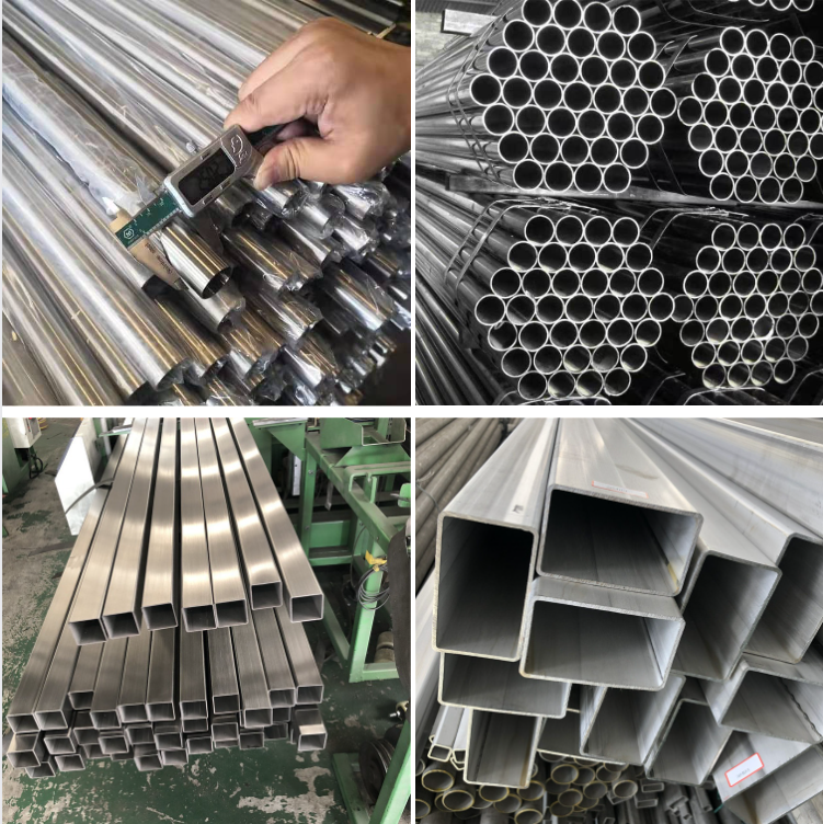 Stainless steel 304 railing pipe Complete specifications 6 meters bright surface stainless steel 301 round tube factory