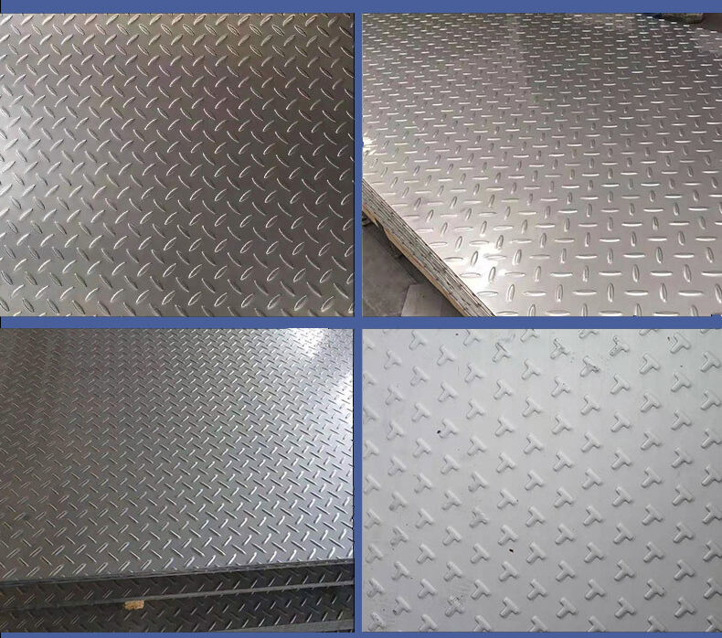 Stainless Steel  Pattern Plate 301 304 316 Anti Skid Diamond/Tread Chequered /Embossed Checkered Stainless Steel Sheet details