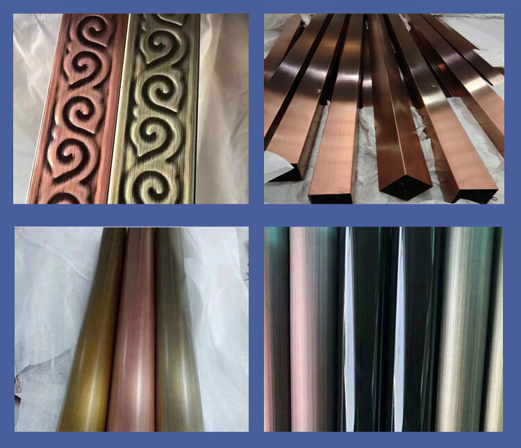 Stainless steel decorative pipe 301 304 316 color sandblasted brushed stainless steel tube manufacture