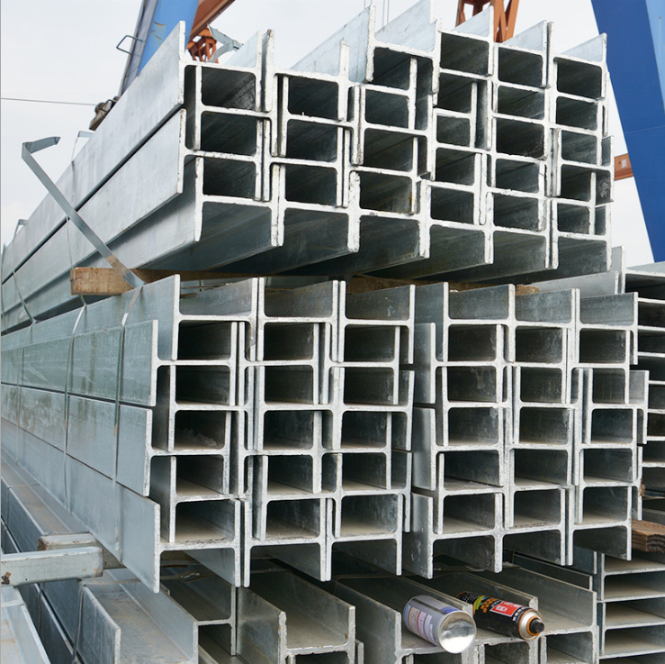 Welded Structural H I Beam Bar DIN S355JR S355J2 H-section Construction Material Steel manufacture