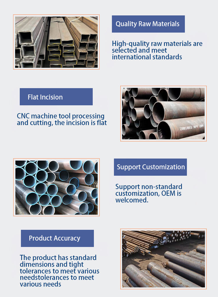 Oil Casing Welded Export Supplier Fluid Galvanized Industrial Iron Carbon ASTM A283 A178-C Seamless Steel Tube details