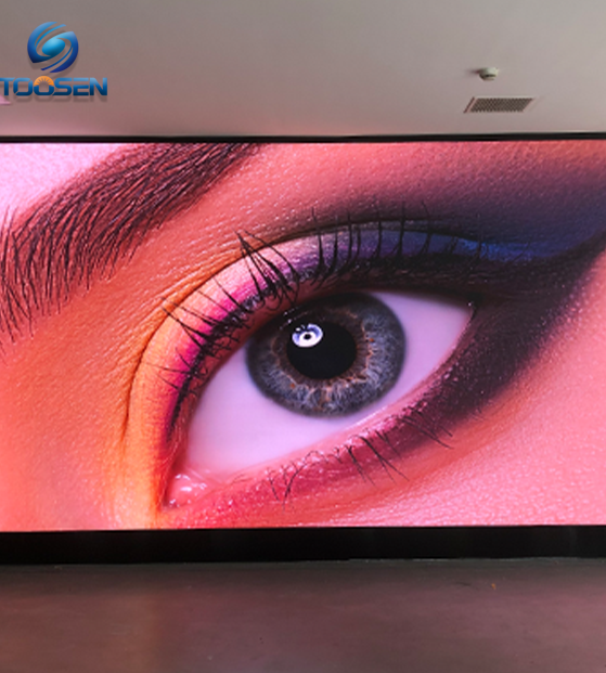 Characteristics of indoor LED display with broad color gamut.