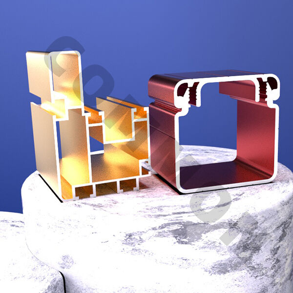 Anodized aluminum extrusions for eco-friendly construction designs.