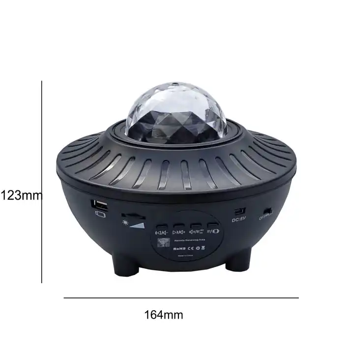 Remote Control BT Speaker Led RGB Laser Starry Sky Music Star Projector Water Wave Pattern Color Light manufacture