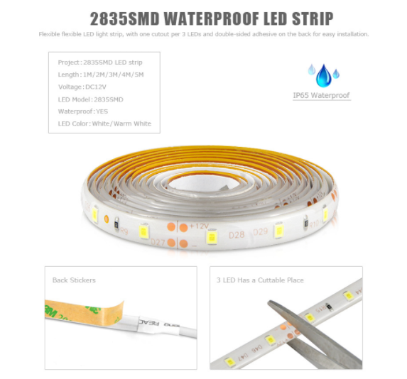 Under Bed Light Motion Activated Sensor Lighting Flexible Led Strip Light with Automatic Shut Off Timer factory