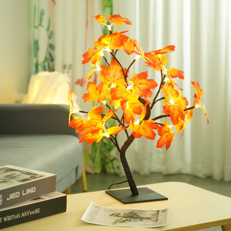 USB  Maple Leaf Tree Lighting Led Table Lamp Flower Night Lights Home Decor Luxury 24 LEDs supplier