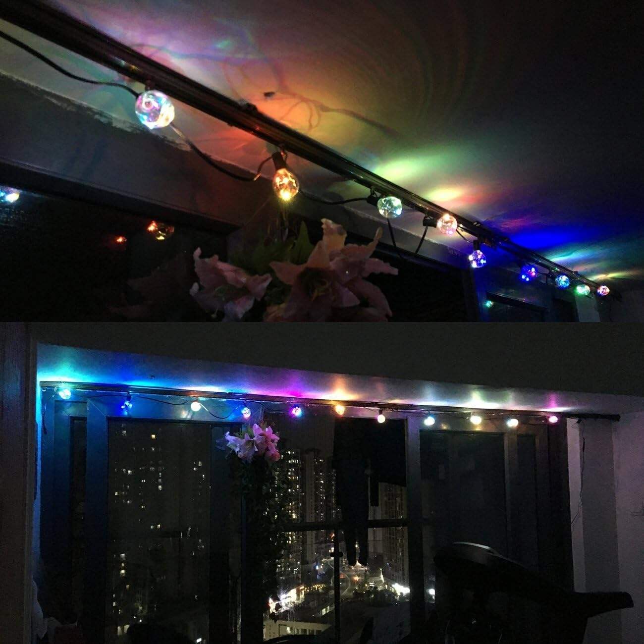 24V 25FT Outdoor Waterproof RGB String Light Decorative Garland for Wedding Christmas with 25 Sockets  Globe G40 LED Bulbs factory