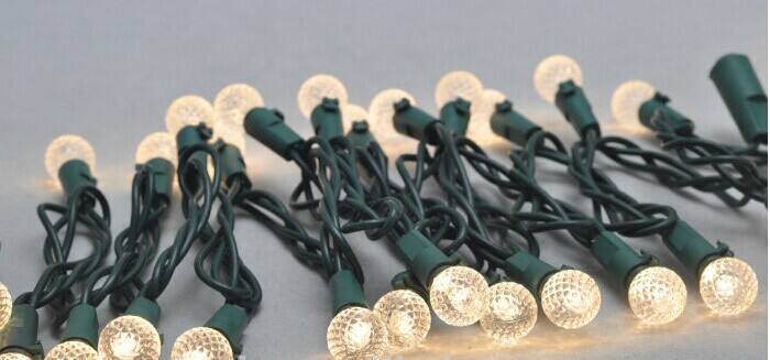 Commercial G12 100 Led 4inch Spacing Globe String Lights for Christmas Tree Decoration factory