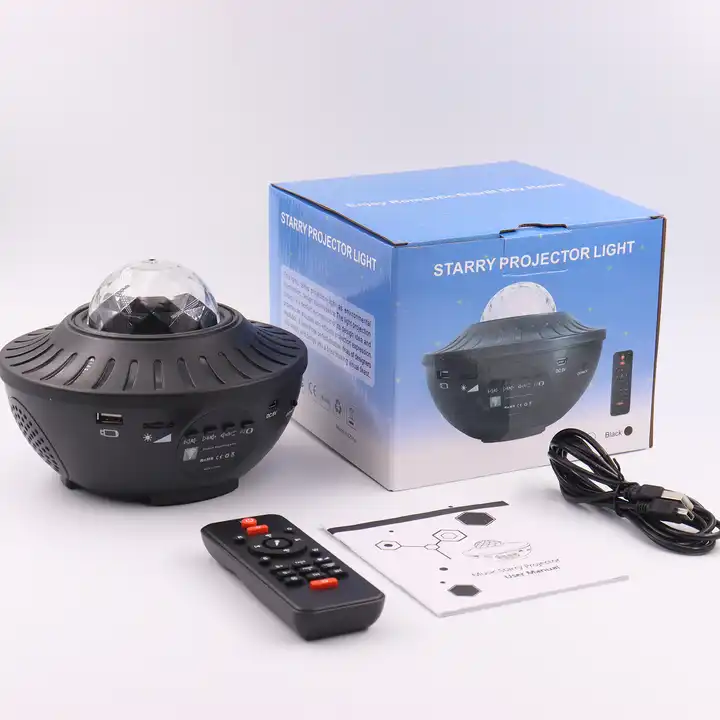 Remote Control BT Speaker Led RGB Laser Starry Sky Music Star Projector Water Wave Pattern Color Light details