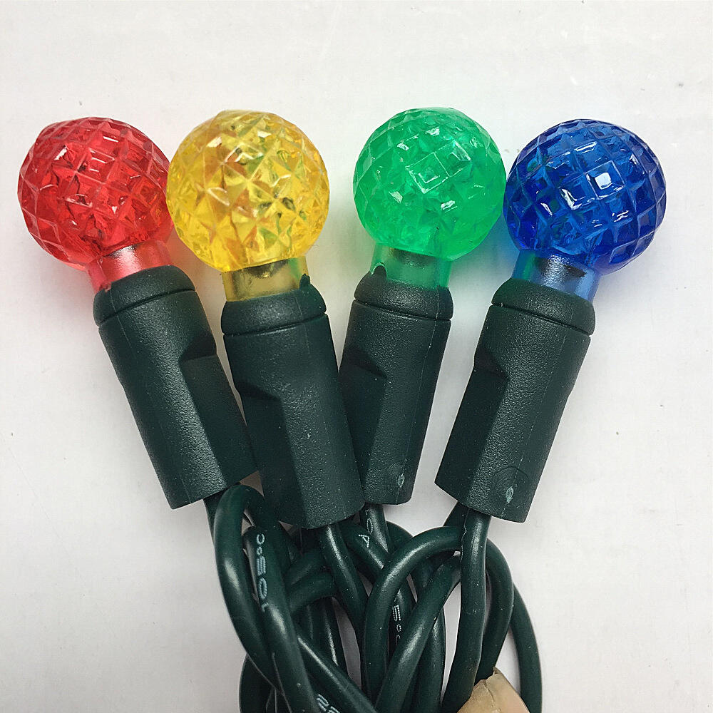 Commercial G12 100 Led 4inch Spacing Globe String Lights for Christmas Tree Decoration factory