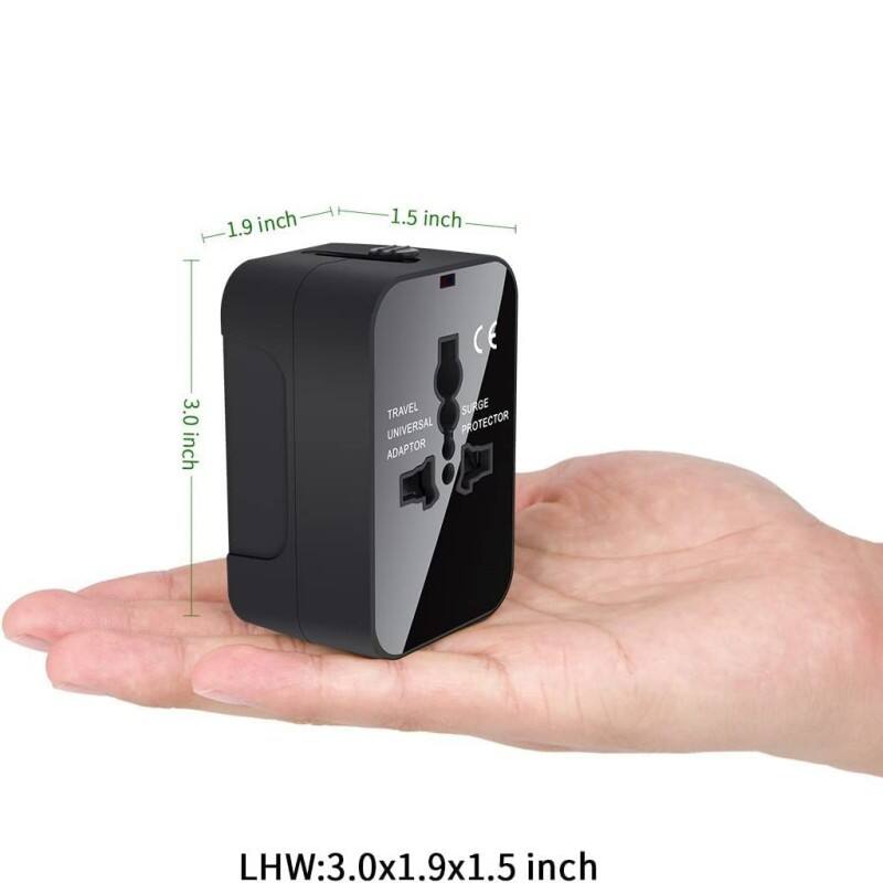 Universal Travel Adapter International Wall Charger with Type C USB Charging Ports supplier