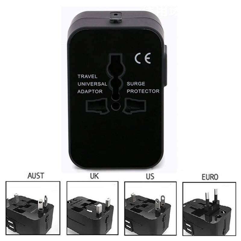 Universal Travel Adapter International Wall Charger with Type C USB Charging Ports factory