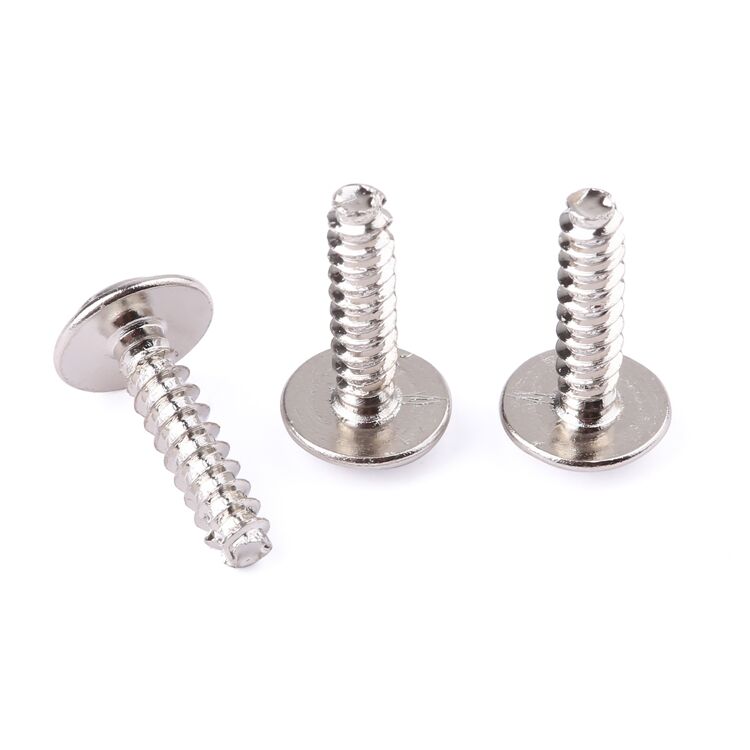 Factory fastener stainless steel SS304 SS316 A2-50 A2-70 cross recessed pan head with collar tapping screw DIN 968 details