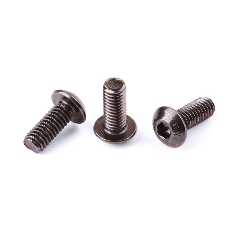 Class 12.9 high strength DIN7380 ISO7380 hexagon socket screws round head pan head screws half round cup screws supplier