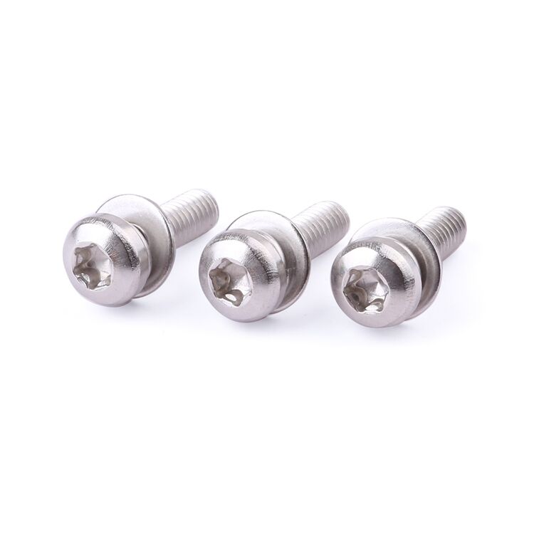 Factory fastener M2-M8 stainless steel pan head flat washer sems screw with sems machine combined screw factory