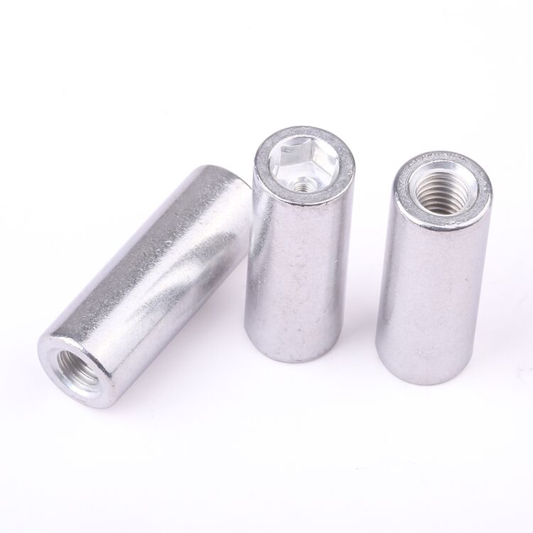 Non-standard customization internal thread nut sleeve 6063 aluminium passivation for electronics factory