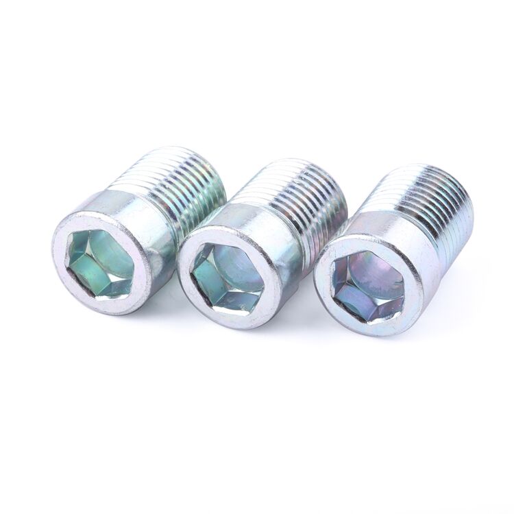 Non-standard customization hex socket fillister bolt high-carbon steel blue zinc for car seat supplier