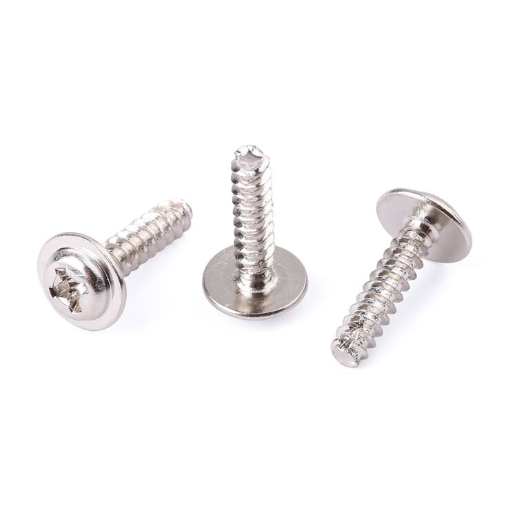 Factory fastener stainless steel SS304 SS316 A2-50 A2-70 cross recessed pan head with collar tapping screw DIN 968 factory