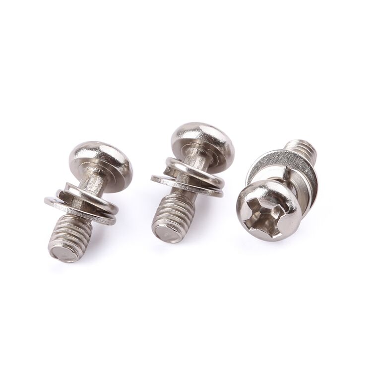 Customization fasteners phillips pan head spring washer flat gasket carbon steel machine screws factory