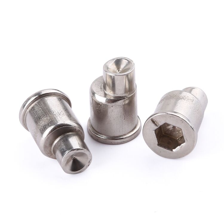 Customization fasteners hex socket off-center rivet stainless steel screws for doors and windows supplier